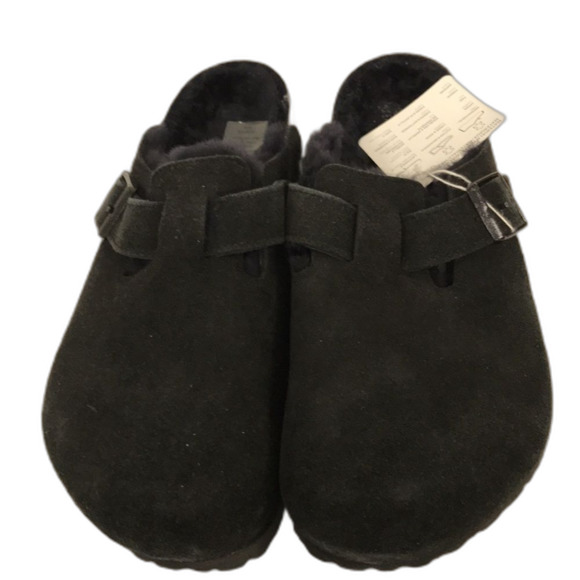 Birkenstock Boston Vl Shearling Black Womens  11 US - Picture 2 of 8